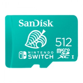 MicroSD 512GB NINTENDO SWITCH CLASS10 UHS-1 100/90MB/s verde – SDSQXAO-512G-GNCZN