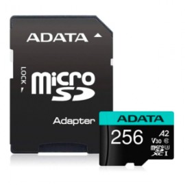 MicroSD 256GB  PREMIER PRO CLASS10 UHS-1 A2 U3 V30 100/80MB/S – AUSDX256GUI3V30SA2-RA1