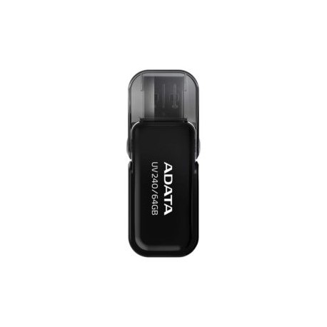 USB 64GB FLIP CAP DRIVE USB 2.0 UV240 NEGRO