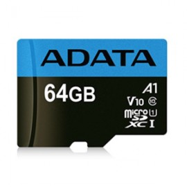 MicroSD 64GB  CLASS10 UHS-I U1 A1 100MB/25MB/seg + ADAPTADOR